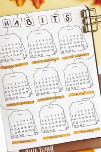 25+ Best October Habit Tracker Ideas For Inspiration - Crazy Laura