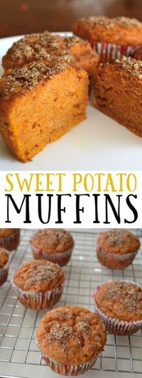 These muffins are super moist and packed with nutrients for a healthy, filling and delicious breakfast or snack.