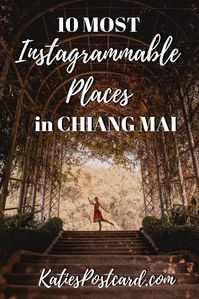 Discover with me the top 10 most instagrammable places in Chiang Mai with breathtaking ancient temples, blooming botanical gardens and majestic elephants. Keywords: Things to do in, Photography, paper plane, food, hotel, travel, temples, market, cafe #Thailand #ChiangMai #Asia #Instagram #InstagrammablePlaces