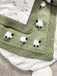 Project Files: Fabric Backed Knit Sheep Baby Blanket