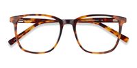 Tortoise square eyeglasses available in variety of colors to match any outfit. These stylish full-rim, large sized acetate eyeglasses include free single-vision prescription lenses, a case and a cleaning cloth.