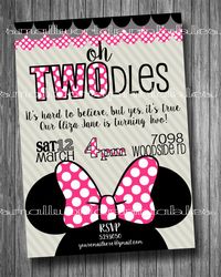 Oh Twodles Toodles Minnie Mouse Girls by SmallWorldPrintables