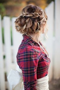 Messy Braid updo