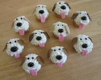 Cute doggie cupcakes