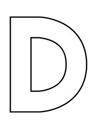 Printable Digital Download Letter D Great to use as a template, colouring Sheet, kids activity, wall art Your file will be available to download once payment is confirmed Ready to print as many times as you like