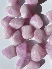 Gorgeous AA quality Kunzite Tumbles. Beautiful, high quality pink/lavender Kunzite in tumbled pocket stone. You choose quantity, your stone(s) will be selected by myself. All have gorgeous color and are within similar size parameters.