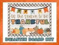 Elevate your classroom with our easy-to-use 'Tis the Season to Be Thankful Bulletin Board Kit! Perfect for teachers who want a festive and gratitude-filled display for their classroom. What's included: -Bulletin Borders -Decorative elements -Tis the season to be thankful  Why You'll Love It: **Easy to Print: Simply print the elements, cut, and decorate! No need for complicated crafting. **Festive and Inspirational: Create a warm and inviting atmosphere in your classroom with these Thanksgiving-t