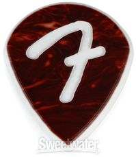 Fender 551 F Grip Picks - Tortoise Shell 3-pack | Sweetwater