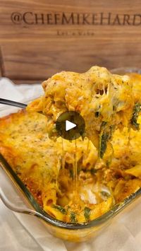 81K views · 5.8K reactions | 🥫 Comment SAUCE and I’ll send you the full recipe or just visit 🔗 chefmikehard.com!

If you’ve ever been to a Black baby shower or somebody’s birthday at a banquet hall, odds are there was a pan of mostaccioli. Or is that just a Chicago thing? 🤨

Either way, I’ve got the ultimate Cheesy Baked Mostaccioli recipe & it’s so easy for you to make! 🍝

📌 Ingredients
• 24 oz @raoshomemade marinara sauce
• 1/2 lb dry penne pasta, cooked
• 1 cup Italian cheese blend
• 1 cup pizza cheese blend
• 8 oz spinach

Cheese Blend
• 1 cup ricotta cheese, room temperature
• 1/2 cup heavy cream, room temperature
• 1 egg, room temperature
• 1 cup Italian cheese blend
• 1 cup pizza cheese blend
• 1/2 teaspoon sea salt
• 1/2 teaspoon black pepper
• 1/2 teaspoon granulated onion
• 