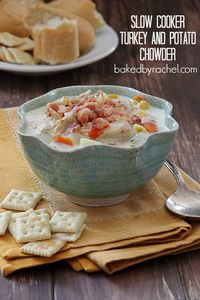 Slow Cooker Turkey and Potato Chowder