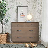 Bring a touch of mid-century modern styling to your baby's nursery with the Soho Dresser with Dressing Kit. This nursery dresser features a minimalist design with clean lines and canted legs. 3 sophisticated finishes highlight the dresser's unique features. Pair with coordinating pieces from the Child Craft Soho nursery furniture collection to complete your child’s bedroom.