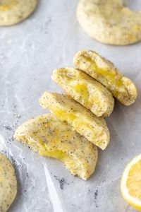 CRUMBL lemon poppy seed cookies with lemon curd filling - Lifestyle of a Foodie