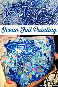 News with Naylor's: Ocean Foil Painting