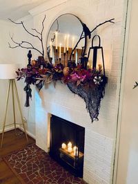 Get ready to spook up your mantel with these 20+ hauntingly fabulous Halloween decor ideas! From eerie candles to creepy crawlies, find inspiration for a boo-tiful display. 🎃🕸️🕷️