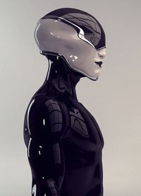 Glossy Skinned Bot Helmet by Xandt