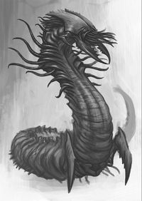 Alien Wyrm, a large beast.