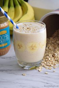 Banana Oatmeal Breakfast Smoothie