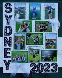 senior night, cheer, football, poster