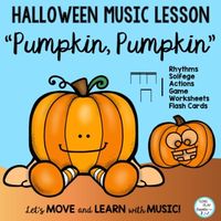 Pumpkin, Pumpkin Round and Fat song and chant is perfect for Halloween music activities. Use the song or chant in your classroom, a performance, and a way to connect music and literacy in your lessons. Its also a fun way to introduce or practice sixteenth notes and do. This favorite Halloween music activity includes diverse learning opportunities for your students in chanting, singing, playing, and a rhythm game. In addition, there are a variety of worksheets and flashcards to use in extension a