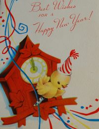 Vintage New Year Card