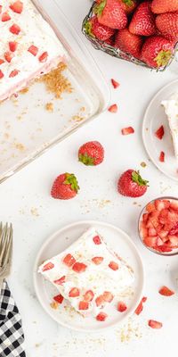 This easy no-bake Strawberry Delight is flavourful, light, and creamy.