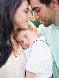 Always love a pretty top on Mom and subtle pastel colours and neutrals for the rest of the family.