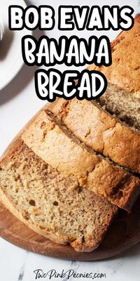 This Copycat Bob Evans Banana Bread is an easy and delicious copycat recipe that you can make at home. It tastes just like the one from Bob Evans!!