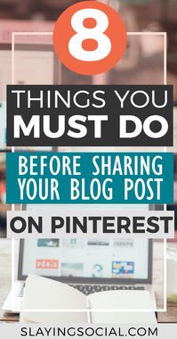 Struggling to make your Pins go VIRAL and drive traffic to your blog? Here’s how to use Pinterest to its full potential with 8 things you MUST do before posting your content on Pinterest. Pinterest Tips | Social Media Tips | Social Media Marketing | Social Media Strategy | Blogging Tips | Entrepreneurship #BloggingTips #SocialMediaTips