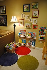 This would be a cute nook in the living room since diesels books are everywhere! This blog has a bunch of great ideas for decorating on a budget. Pinning now to refer to later.