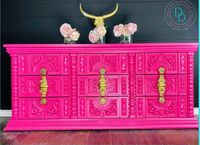 SOLD Dresser Hot Pink Dresser Tv Console Living Room - Etsy