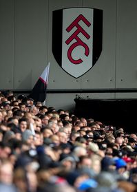 A crowd scene at Craven Cottage, Fulham.