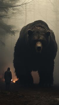 Giant bear by Midjourney #bear #animals #midjourney