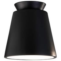 Radiance 7 1/2"W Matte Black Trapezoid Outdoor Ceiling Light - #958D9 | Lamps Plus