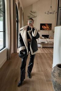 I love some good winter fashion inspiration, and this fur lined leather jacket is to die for. If you need casual mom outfit ideas or winter outfit ideas, I'm your girl. Details are linked on my LTK, tap to shop and be sure to scroll around to see the other looks I'm styling!