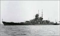 German battlecruiser Gneisenau anchored at Kiel, Germany in June 1939. (bismarck.com) 01.2022 (XLarge)