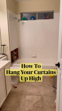 Video by Tiffany Clark Designer.   • Notice the rod holders on the wall. They help so you don't lose where your rods were hanging when you need to take them down to clean them. Video credit : Tiffany Clark Interior Designer - Tiktok@designertip