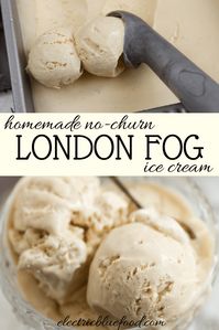 London fog ice cream (no churn) • Electric Blue Food - Kitchen stories from abroad