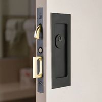 Make your functional hardware beautiful! Customize your pocket doors so each opening in your home works wonderfully together. From modern and contemporary to rustic and traditional, we have the door hardware to match your space! #designyourhut #hardwarehut #interiordesign #hardwaredesign #designinspiration #moderndesign #customhomes #blackdoorknob #traditionalhome #golddoorknob #pocketdoorlatches #interior #rustichome #matteblackhardware #homedesign #modernhome #homeimprovement #diy #pocketdoor