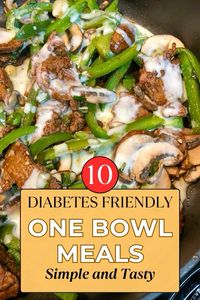 Add some flavor to your day! Try our low carb bowl recipes perfect for your diabetic diet. From steak taco bowl to chicken philly, easy recipes for lunch or dinner!