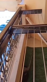 Checkout this cloth hanger fitting for balconies , helps you save space @pk_architect