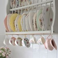 Vintage Country Kitchen Decor | Vintage kitchen storage with vintage china | Vintage-style home | easy ...