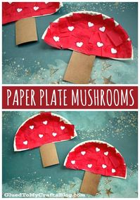 Paper Plate Mushrooms – Kid Craft Idea For Spring