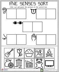 Five Senses Worksheet – Preschoolplanet 8C4