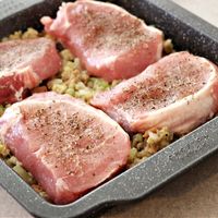 Easy Pork Chops and Stuffing Bake Recipe