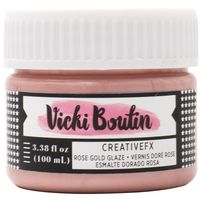 American Crafts Vicki Boutin ROSE GOLD Mixed Media Creative FX Glaze 346459 Preview Image