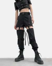 Design: Techwear, Ninja Techwear, Cyberpunk, Military, Futuristic Technical pants: These techwear pants is the perfect garment to complete your Techwear outfit. Breathable materials: These techwear pants made of polyester, cotton and spandex can be worn all year round. Suitable for women FREE worldwide shipping