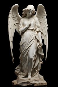 Angel Statue angel standing statue. AI generated Image by rawpixel. | premium image by rawpixel.com / Hein