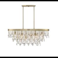 Savoy House 1-1847-8-127 Livorno 36" Wide Crystal Linear | Build.com