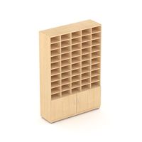 Staffroom pigeonhole units with cupboard compartment 25mm top & base with 18mm sides, shelves & doors Polypropylene feet – front feet have levelling mechanism built-in Cupboard section non-lockable – locking available at cost of £15 Compartment size – W230 x D363 x H120mm All units 1900mm high with 4 widths to suit any space and give option of add-on units if staff numbers rise We can also make bespoke units please contact the office with your requirements