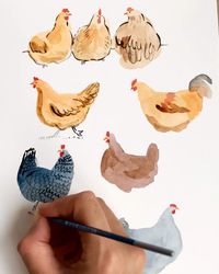 🐔🐔🐔Just for fun! Super quick #happyhen sketches. 😅My second time lapse attempt ever and I stopped it too early 🙈 I go back and add more… | Instagram